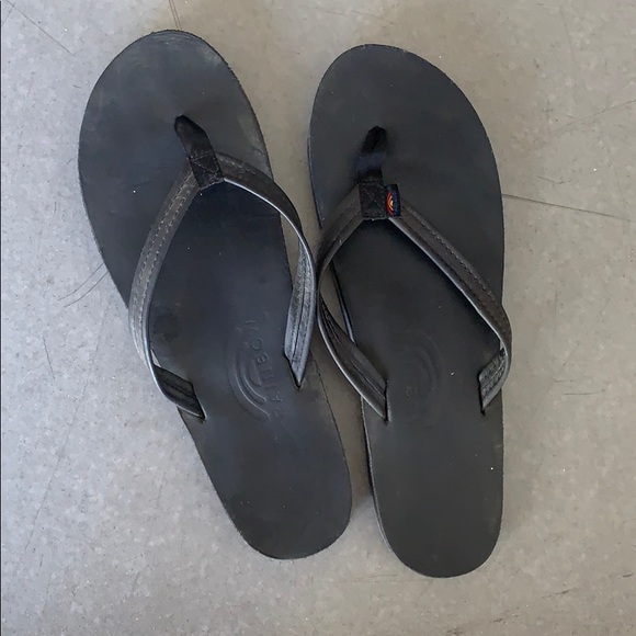 black rainbow sandals womens